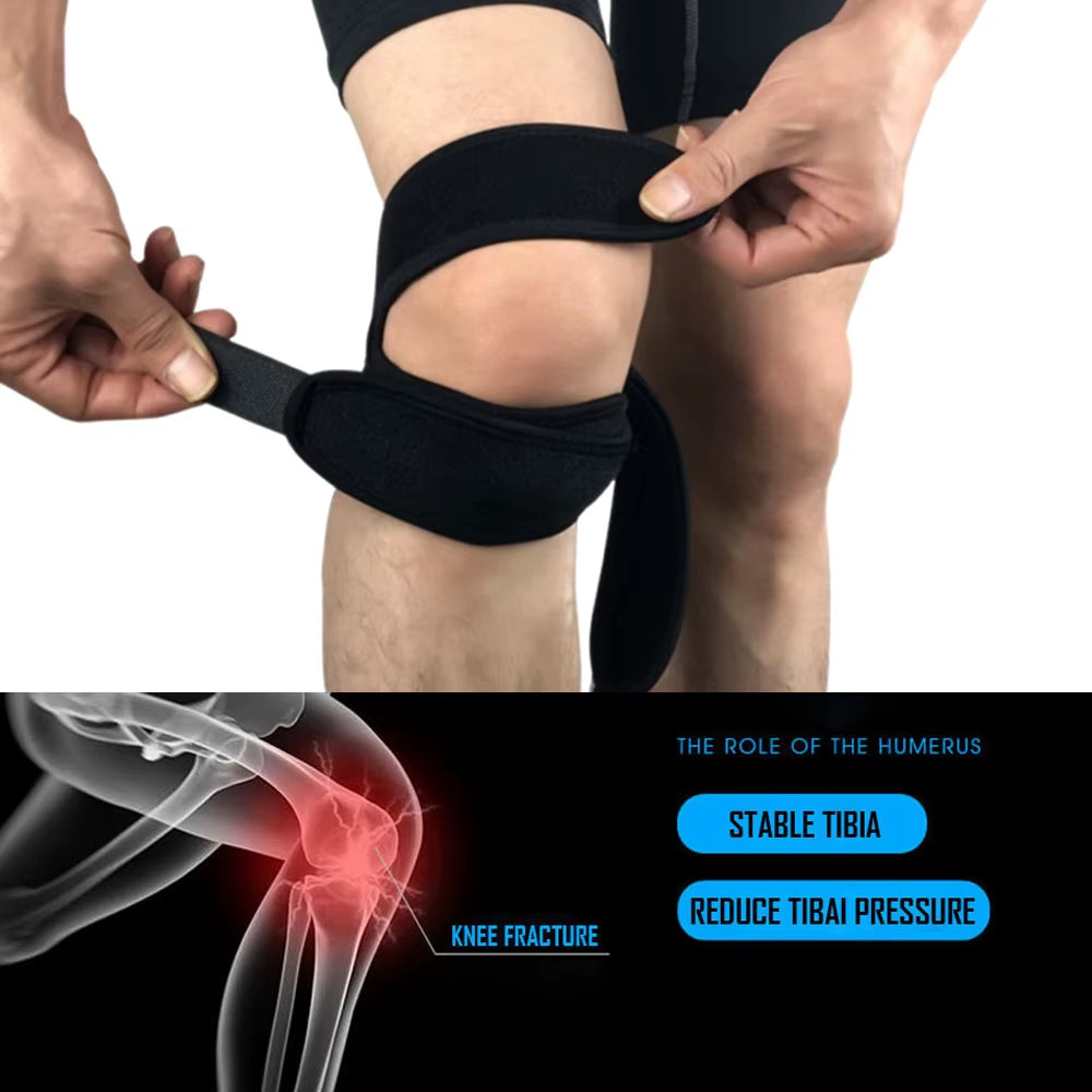 Experience Ultimate Comfort and Support with Our Adjustable Anti-Slip Knee Strap for Joint Pain Relief
