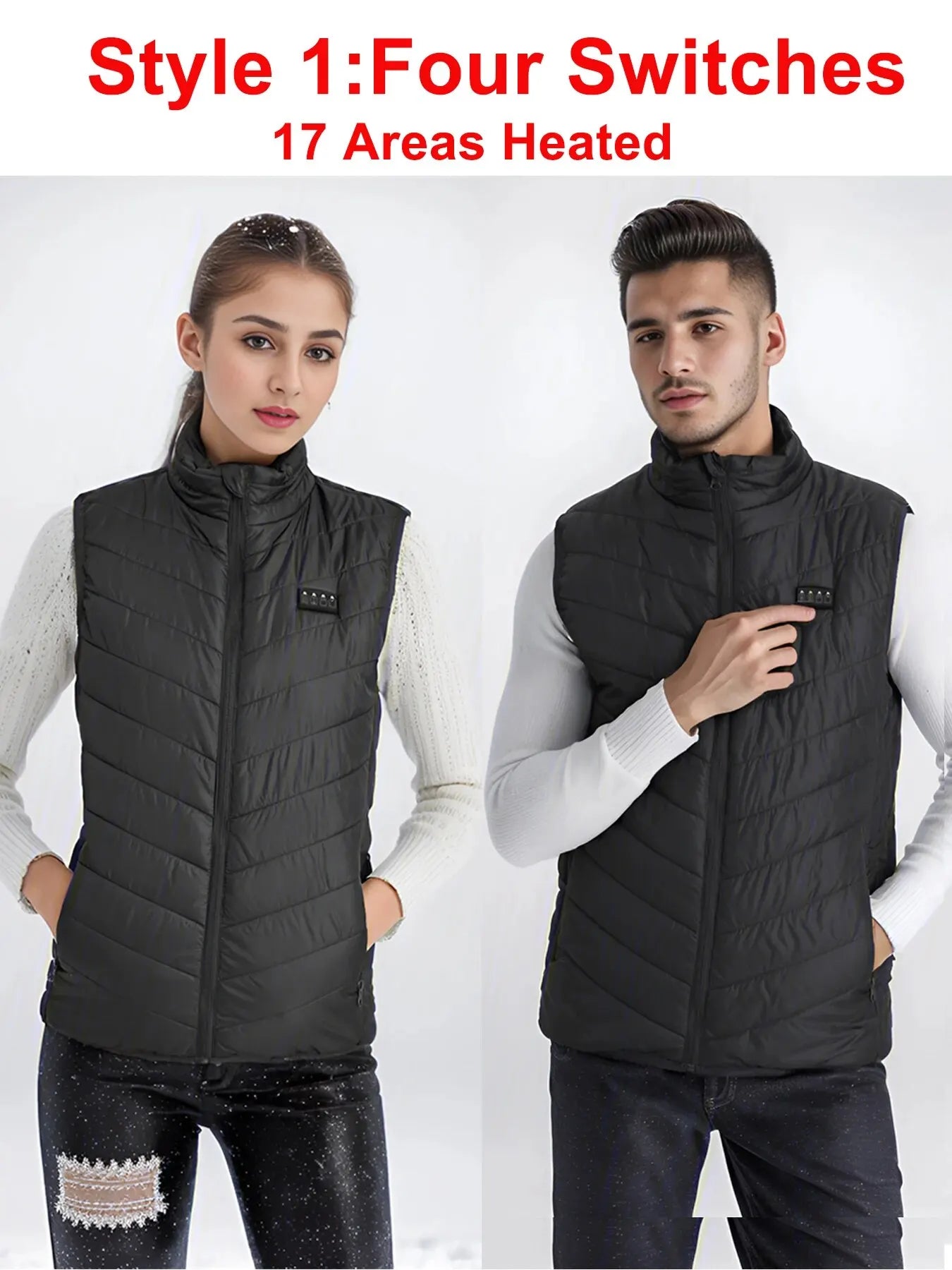 Stay Warm This Winter with Our Versatile Heated Vest for Men and Women - USB Powered, Thermal Comfort, Perfect for Outdoor Adventures