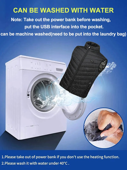Stay Warm This Winter with Our Versatile Heated Vest for Men and Women - USB Powered, Thermal Comfort, Perfect for Outdoor Adventures